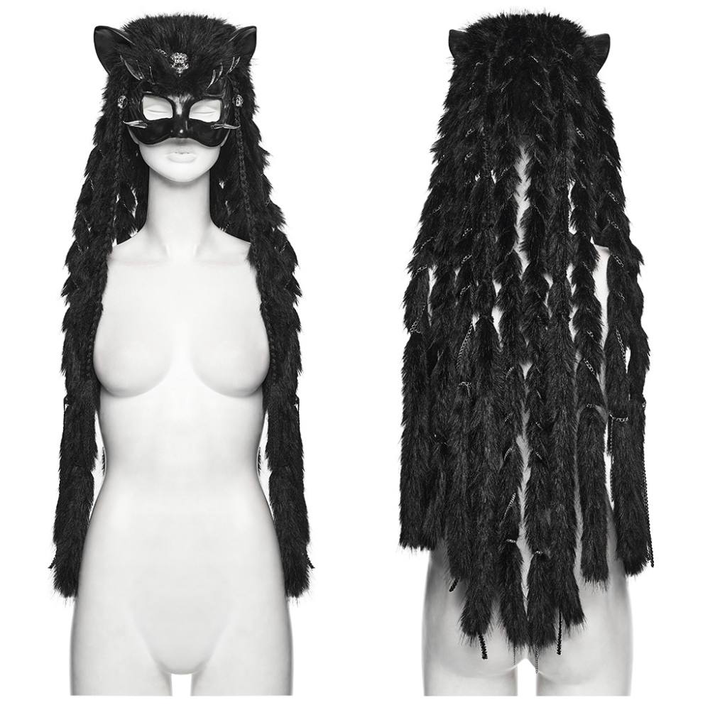 Punk Rave - Rogue Kitsune Maske - Schwarz